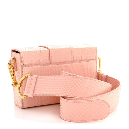 Snakeskin 30 Montaigne Box Bag Rose Clair