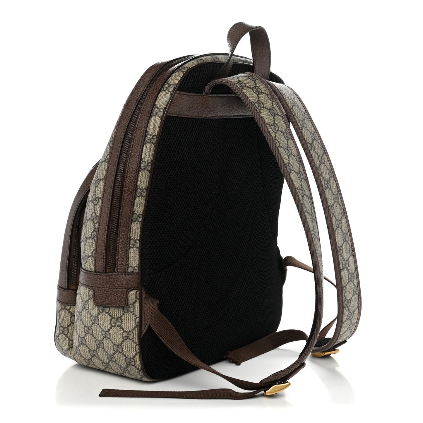 GG Supreme Monogram Medium Ophidia Day Backpack Brown