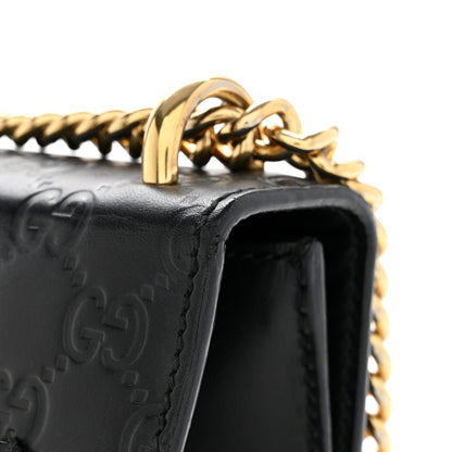 Guccissima Small Padlock Shoulder Bag Black