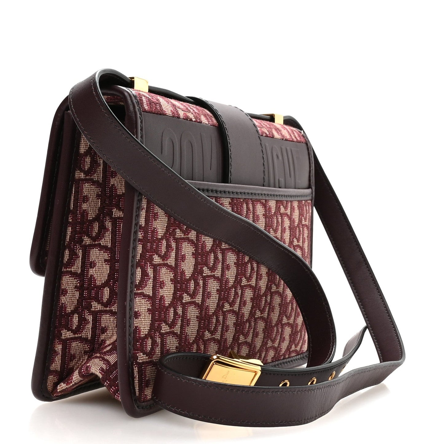 Oblique 30 Montaigne Flap Bag Burgundy