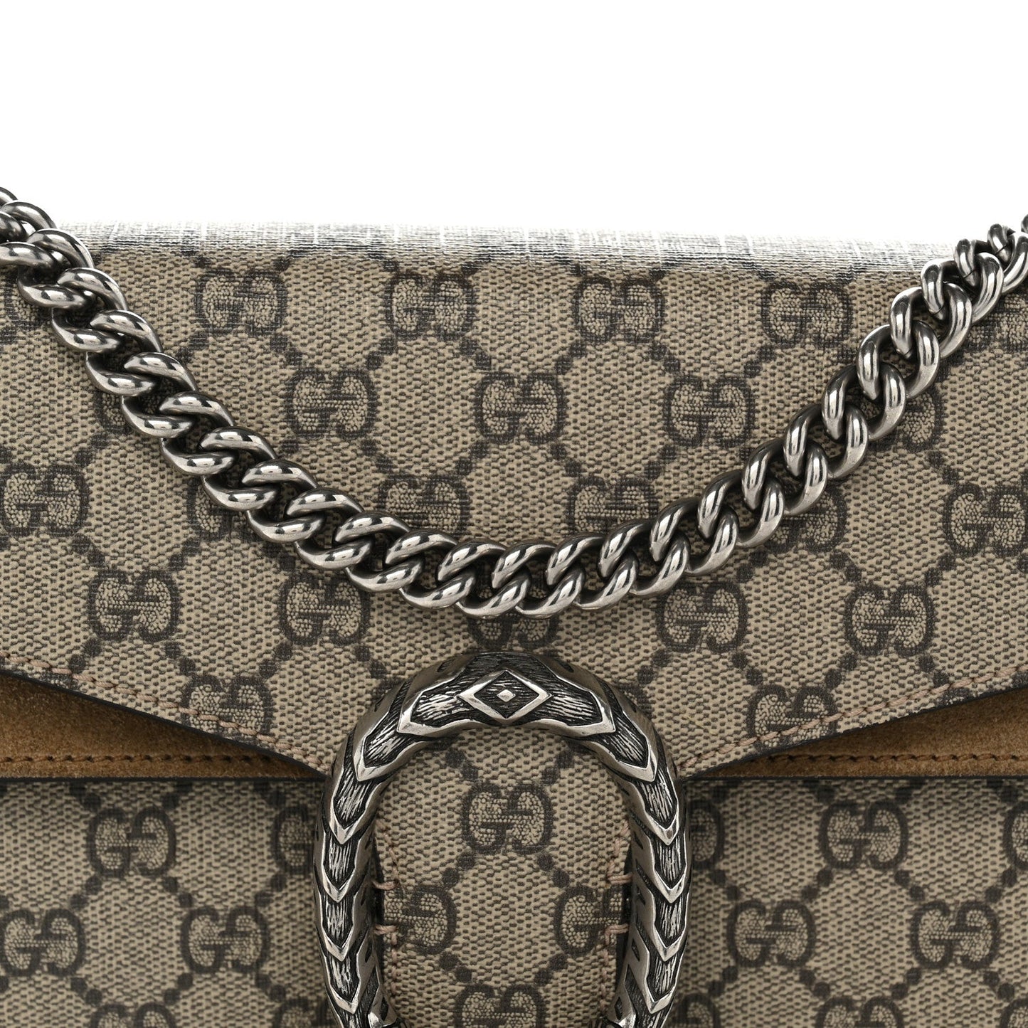 GG Supreme Monogram Small Dionysus Shoulder Bag Taupe