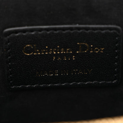 Lambskin Cannage Micro Lady Dior Vanity Case Black