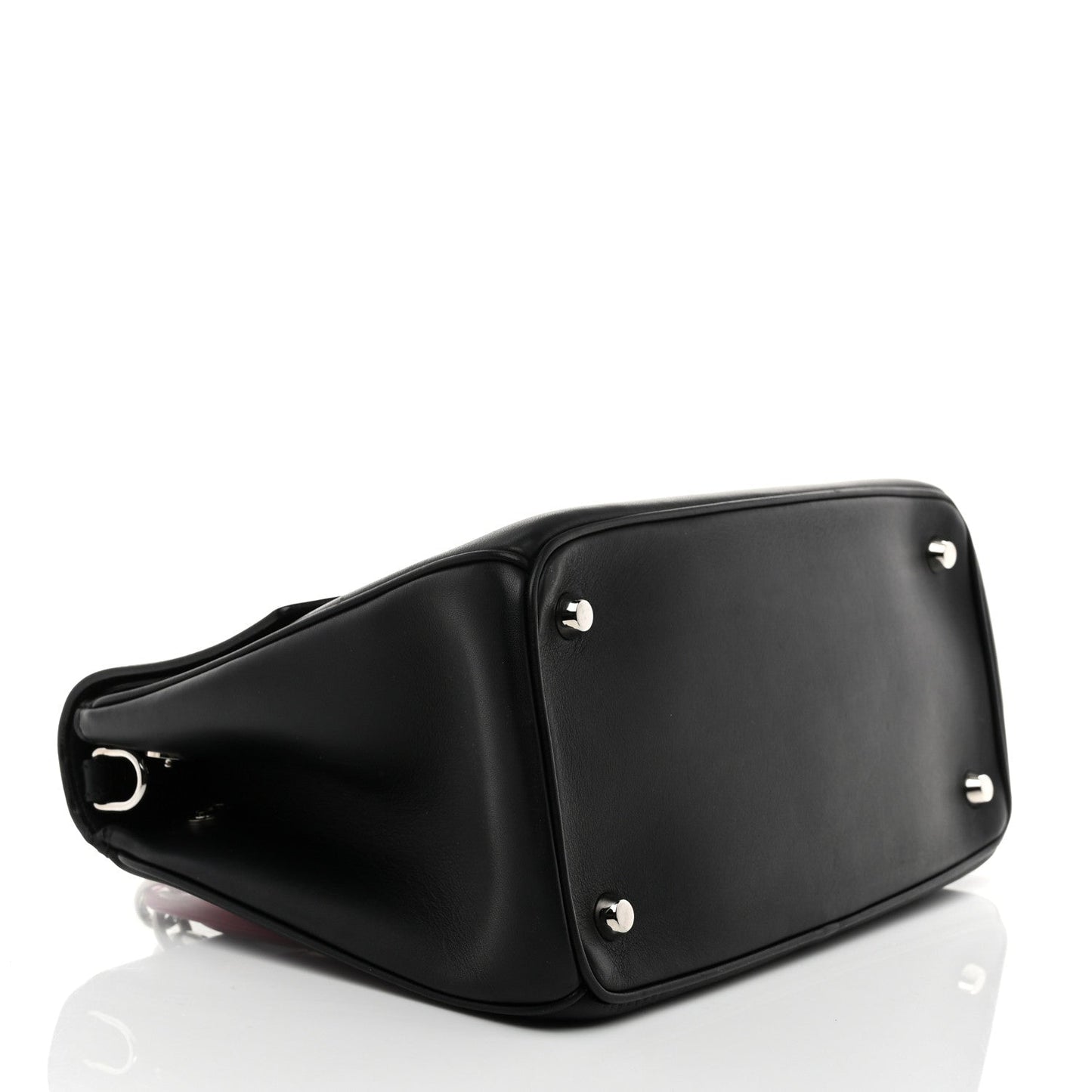 Smooth Calfskin Small Bi-Color Be Dior Flap Black Pink