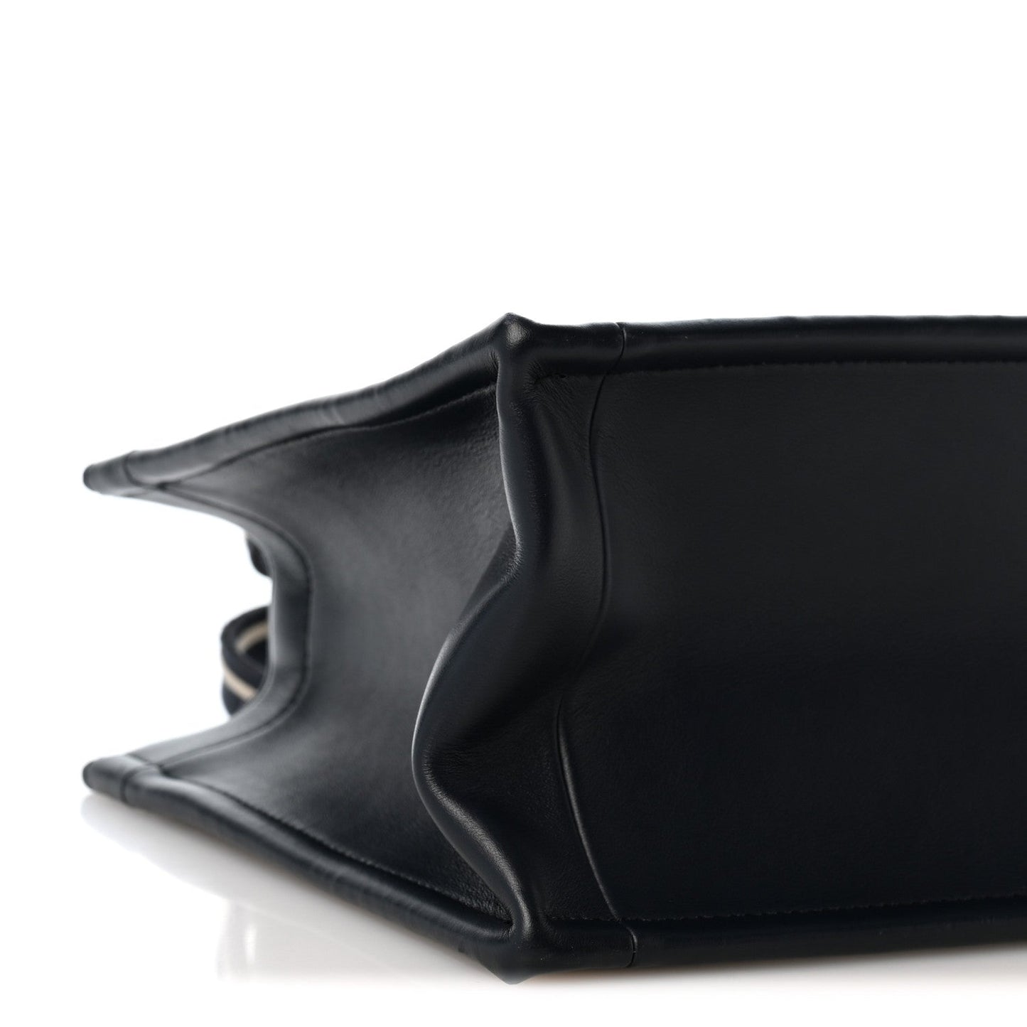 Oblique Calfskin Small Book Tote With Strap Blue Multicolor