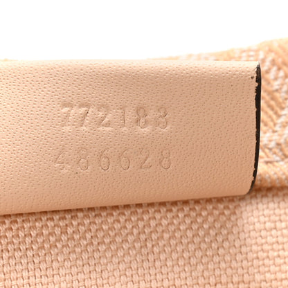 Denim Ophidia GG Monogram Tote Medium Light Beige
