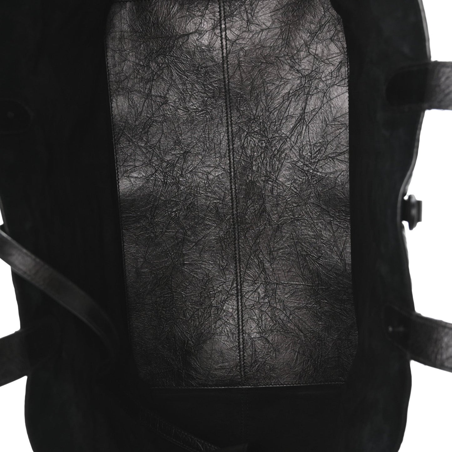 Crinkled Calfskin Macrocannage Large Toujours Black