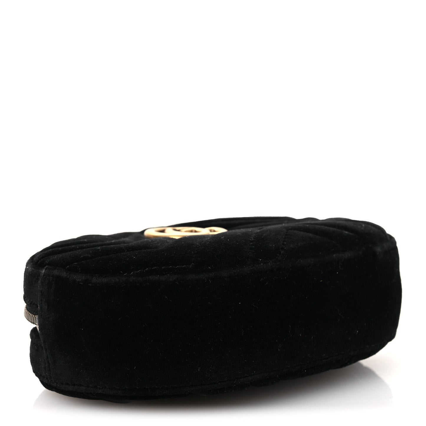 Velvet Matelasse GG Marmont Belt Bag Black 95 38 Black