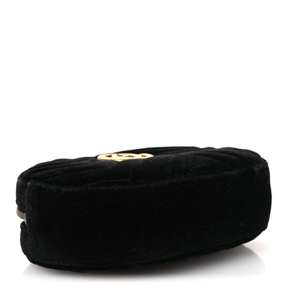 Velvet Matelasse GG Marmont Belt Bag Black 95 38 Black