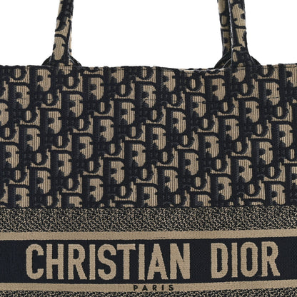 Oblique Large Book Tote Blue Multicolor