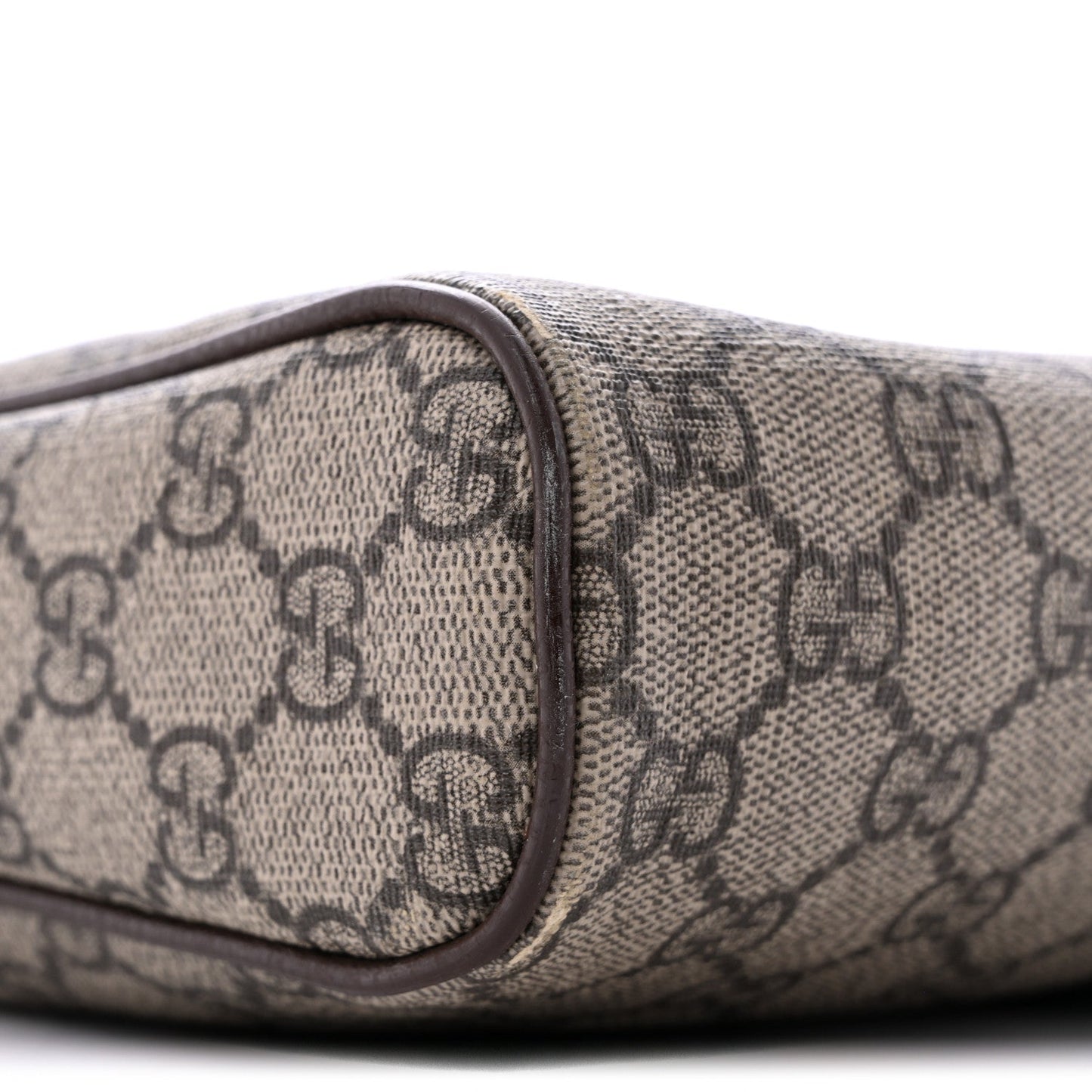 GG Supreme Monogram Web Medium Ophidia Messenger Bag Brown