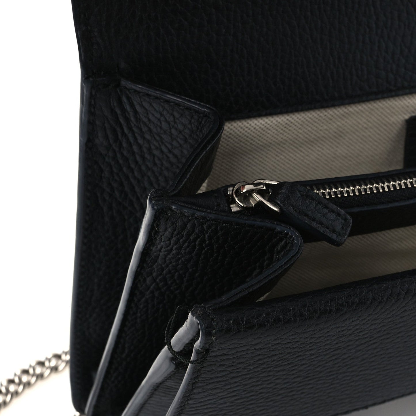 Pebbled Calfskin Small Dionysus Shoulder Bag Black