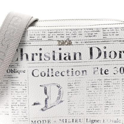 X DANIEL ARSHAM Grained Calfskin Newspaper Messenger White