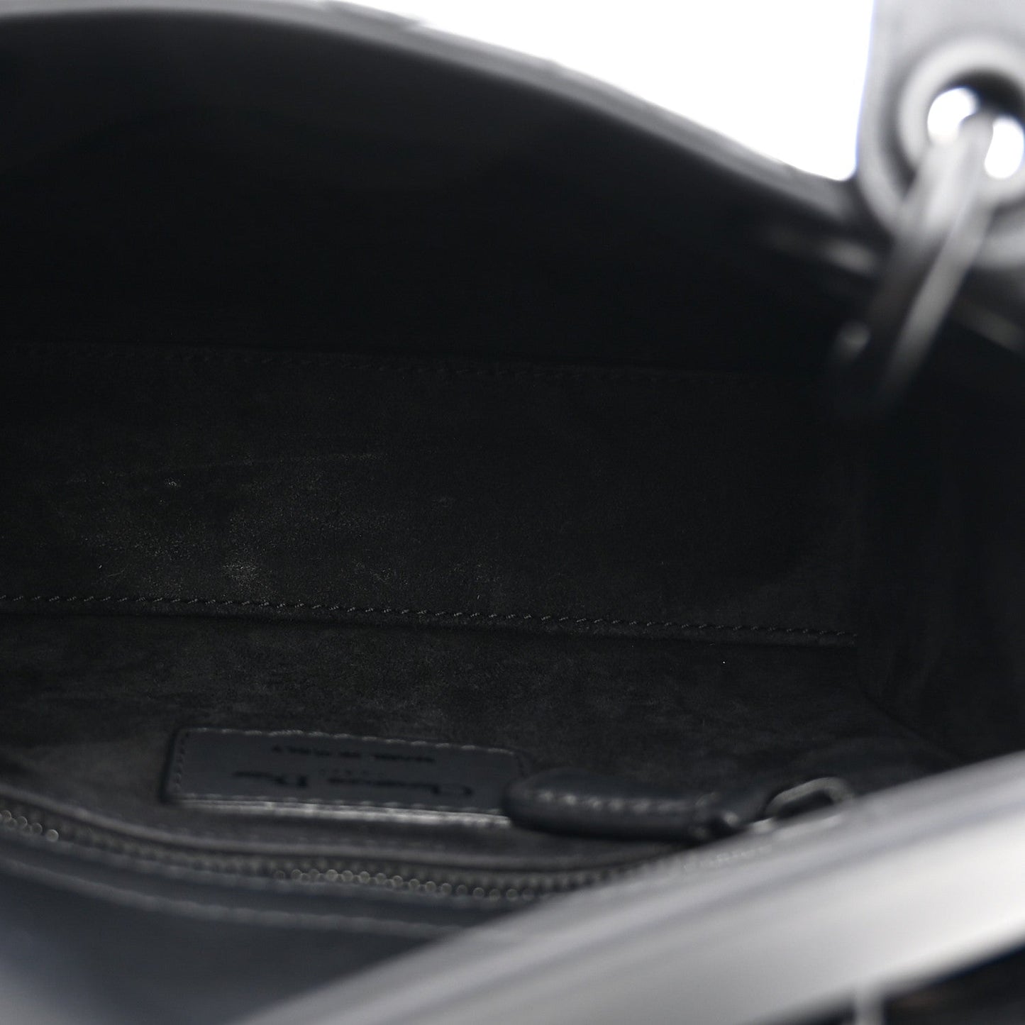 Ultra Matte Calfskin Cannage Mini Lady Dior Black
