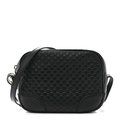 Microguccissima Mini Bree Messenger Bag Black