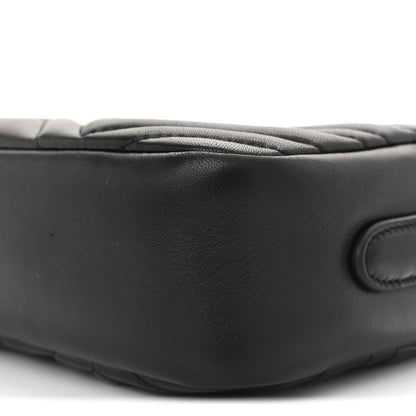 Calfskin Matelasse Small GG Marmont Camera Bag Black