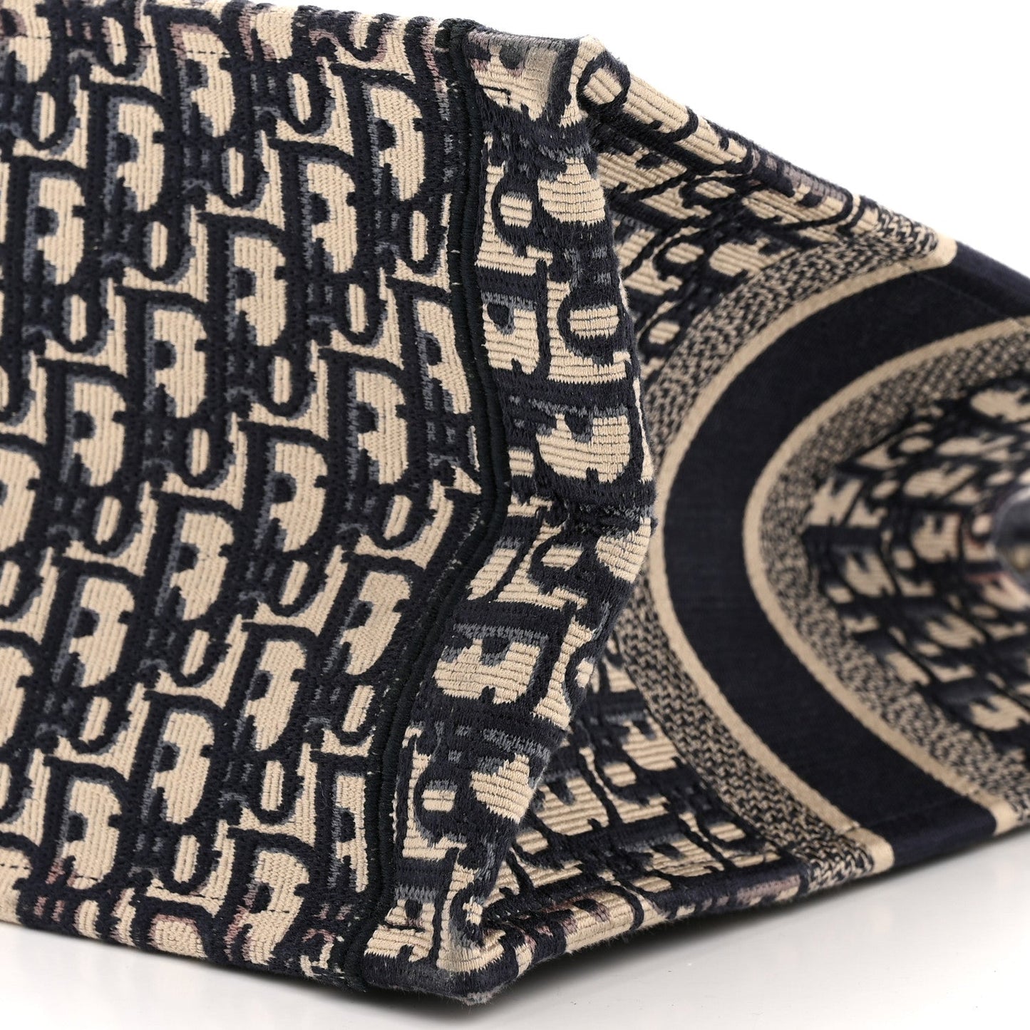 Oblique Medium Book Tote Blue Multicolor