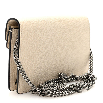 Dollar Calfskin Crystal Super Mini Dionysus Shoulder Bag Mystic White Black Diamond