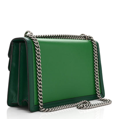 Azalea Calfskin Enamel Small Dionysus Shoulder Bag New Shamarock Emerald Off White