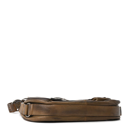 Calfskin Gaucho Double Saddle Bag Brown