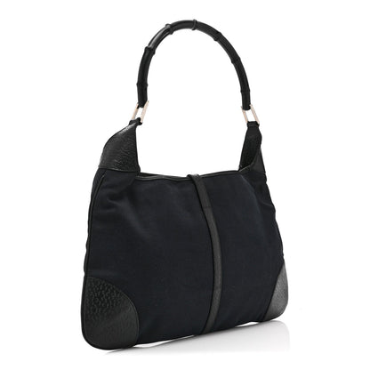 Canvas Small Jackie O Hobo Black