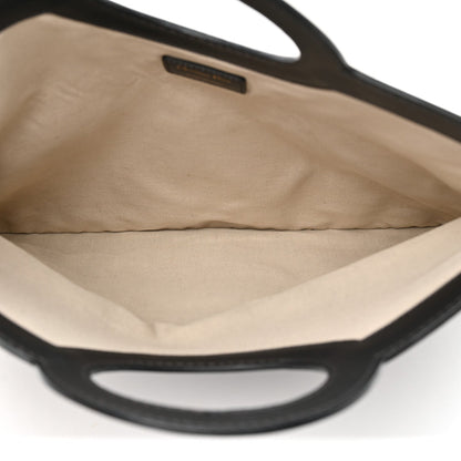 Oblique Fold Over Clutch Blue