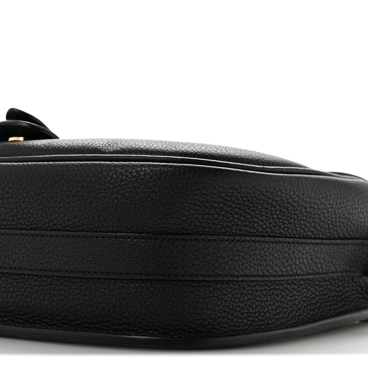 Grained Calfskin Large Bobby Flap Black