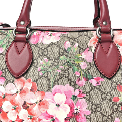 GG Supreme Monogram Blooms Small Boston Beige Multicolor Dry Rose
