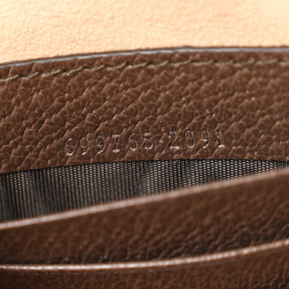 GG Supreme Monogram Textured Dollar Calfskin Web Ophidia Belt Bag 75 30 Beige Ebony New Acero