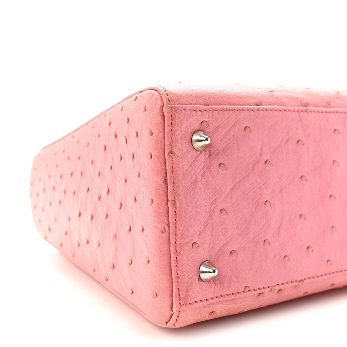 Ostrich Medium Lady Dior Pink