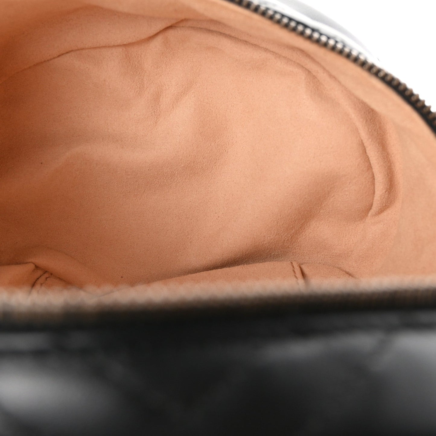 Calfskin Matelasse Mini GG Marmont Round Backpack Black