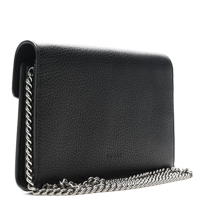 Calfskin Mini Dionysus Chain Wallet Black