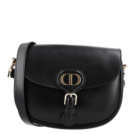 Box Calfskin Medium Bobby Flap Black