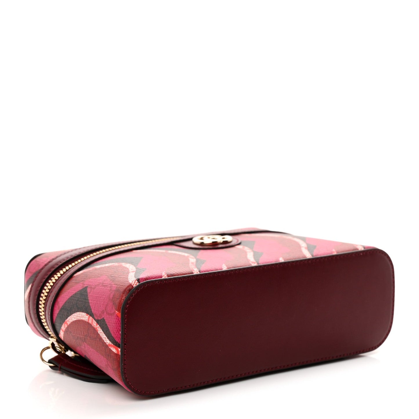 GG Supreme Monogram Canvas Lunar New Year Shoulder Bag  Red Pink Multicolor