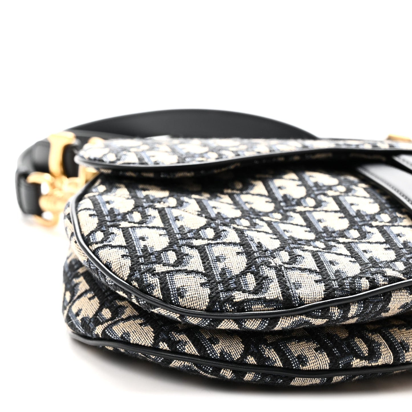 Oblique Saddle Bag With Strap Blue