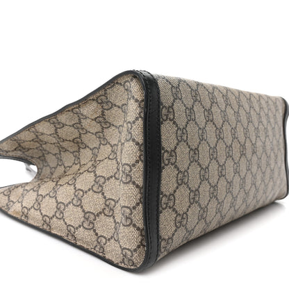 GG Supreme Monogram Medium Padlock Tote Black
