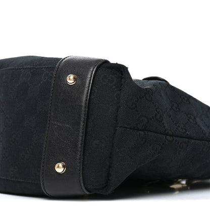 Guccissima Medium Pelham Shoulder Bag Black