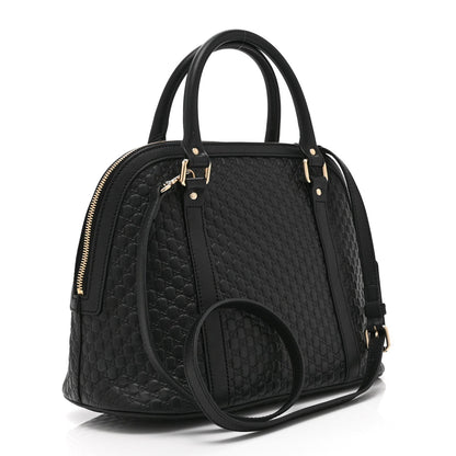 Microguccissima Medium Dome Bag Black