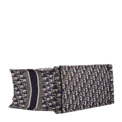 Oblique Medium Book Tote Blue Multicolor