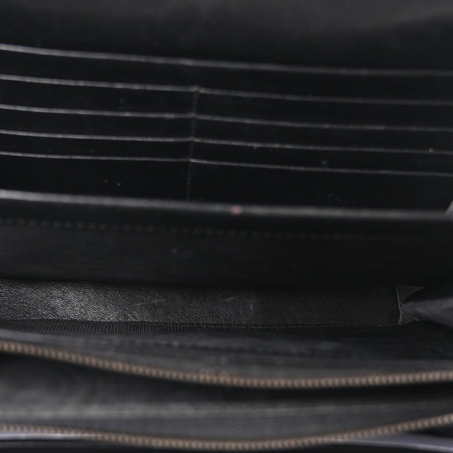 Calfskin Matelasse GG Marmont Chain Wallet Black