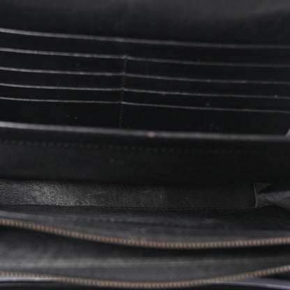 Calfskin Matelasse GG Marmont Chain Wallet Black