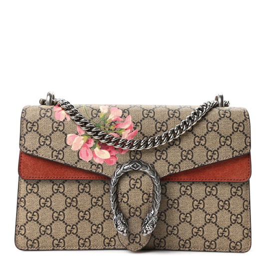 GG Supreme Monogram Blooms Small Dionysus Shoulder Bag Beige Multicolor Dry Rose