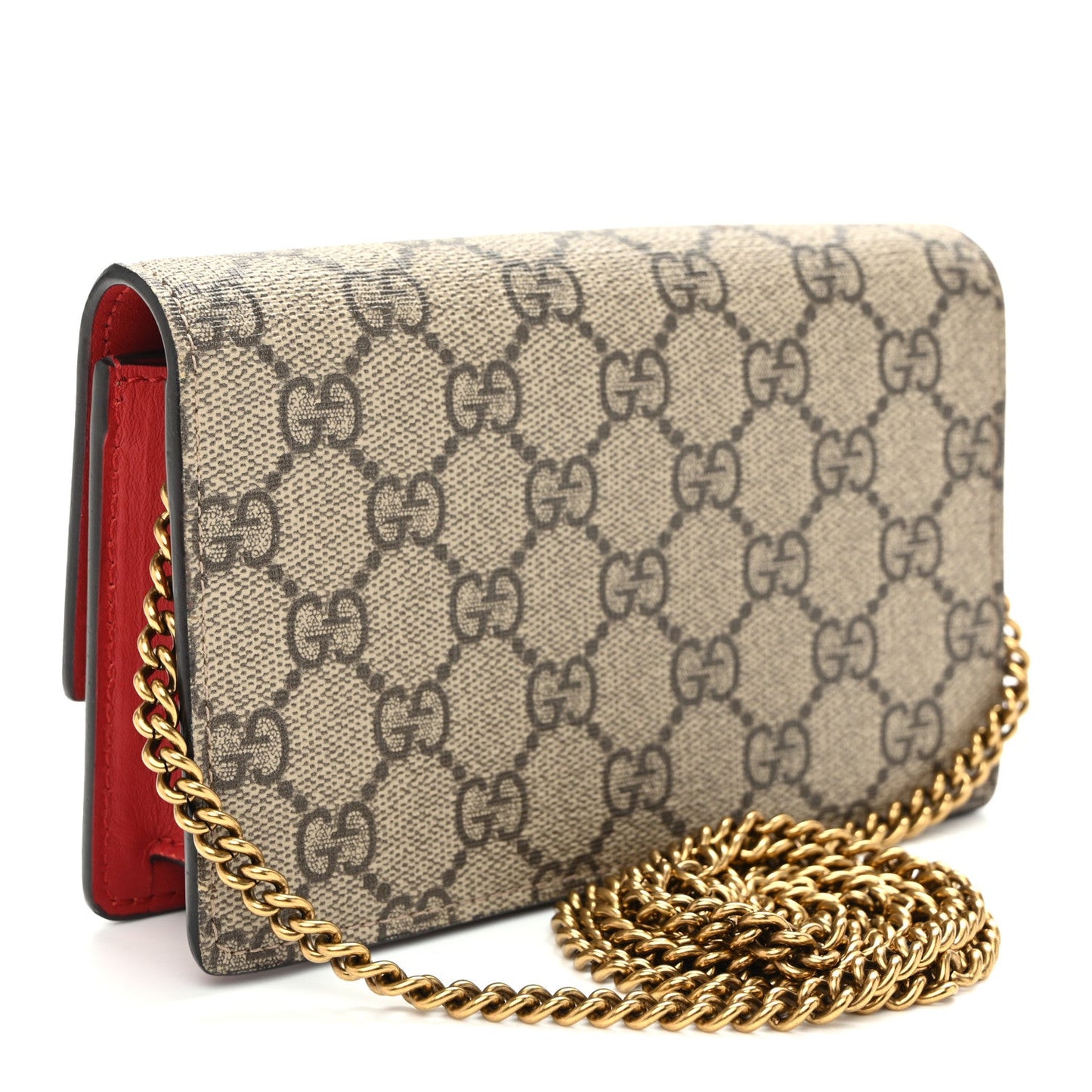 GG Supreme Monogram Mini Cherry Chain Bag