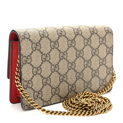 GG Supreme Monogram Mini Cherry Chain Bag