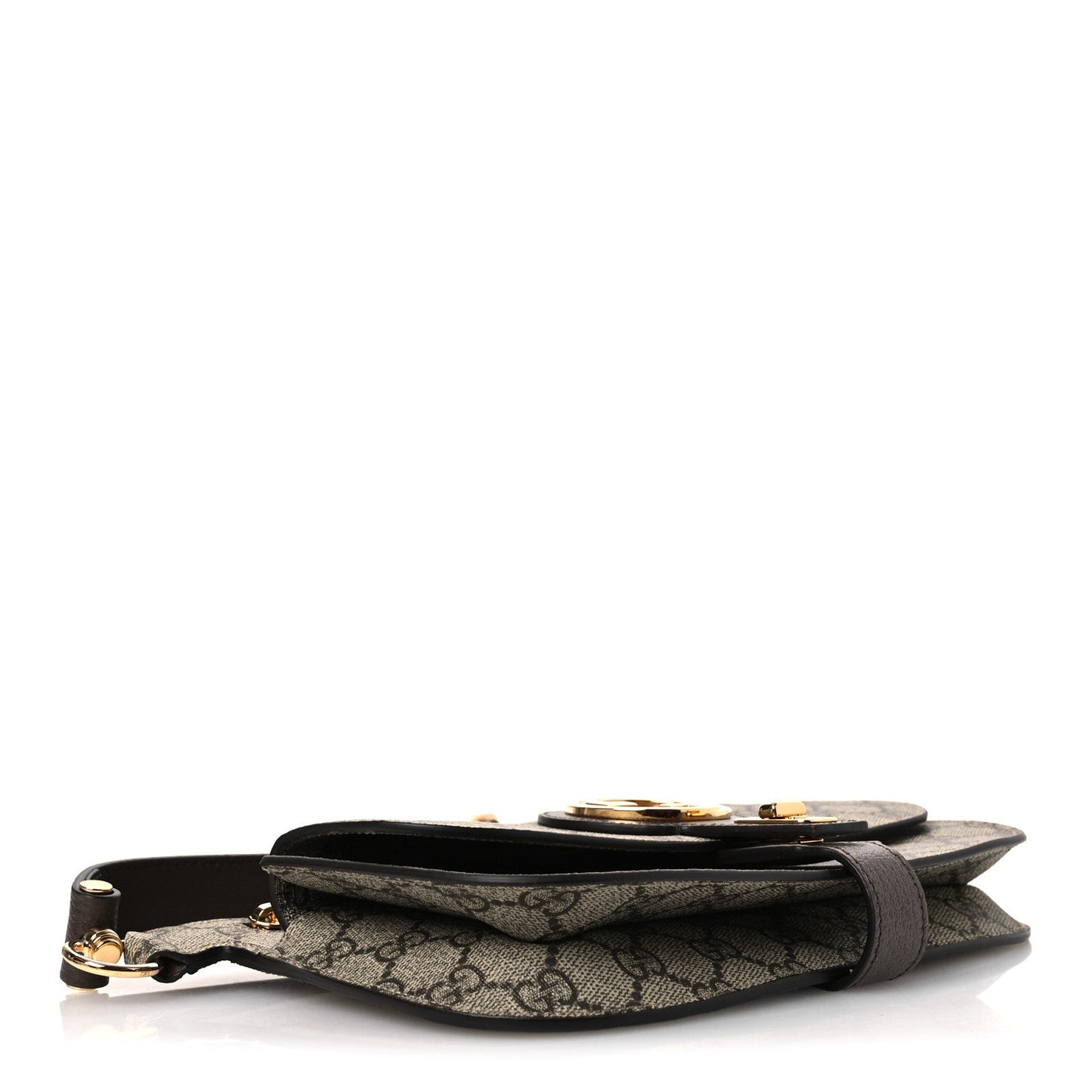 GG Supreme Monogram Textured Dollar Calfskin Blondie Belt Bag Beige Ebony New Acero