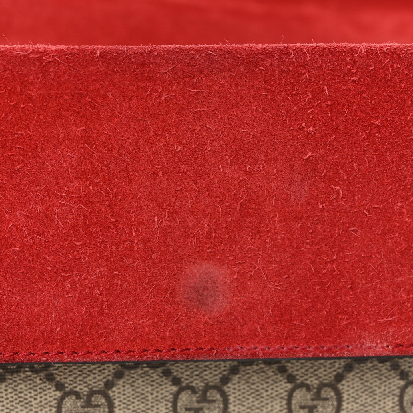 GG Supreme Monogram Small Dionysus Shoulder Bag Red