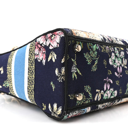 Canvas D-Constellation Embroidered Medium Lady D-Lite Bleu Multicolor