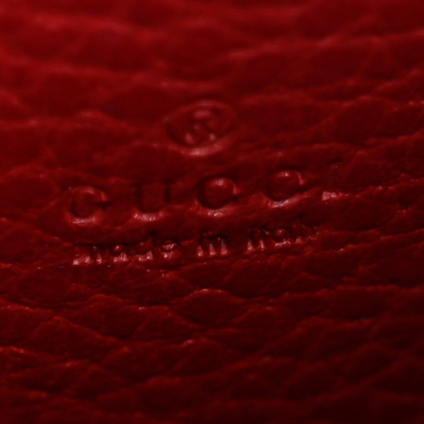 Calfskin Mini Dionysus Chain Wallet Hibiscus Red