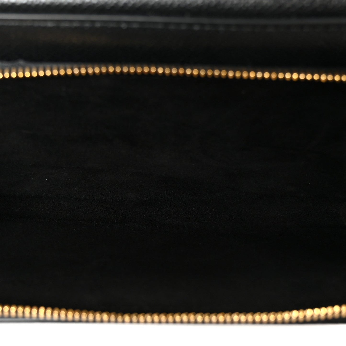 Grained Calfskin Caro Double Pouch Black