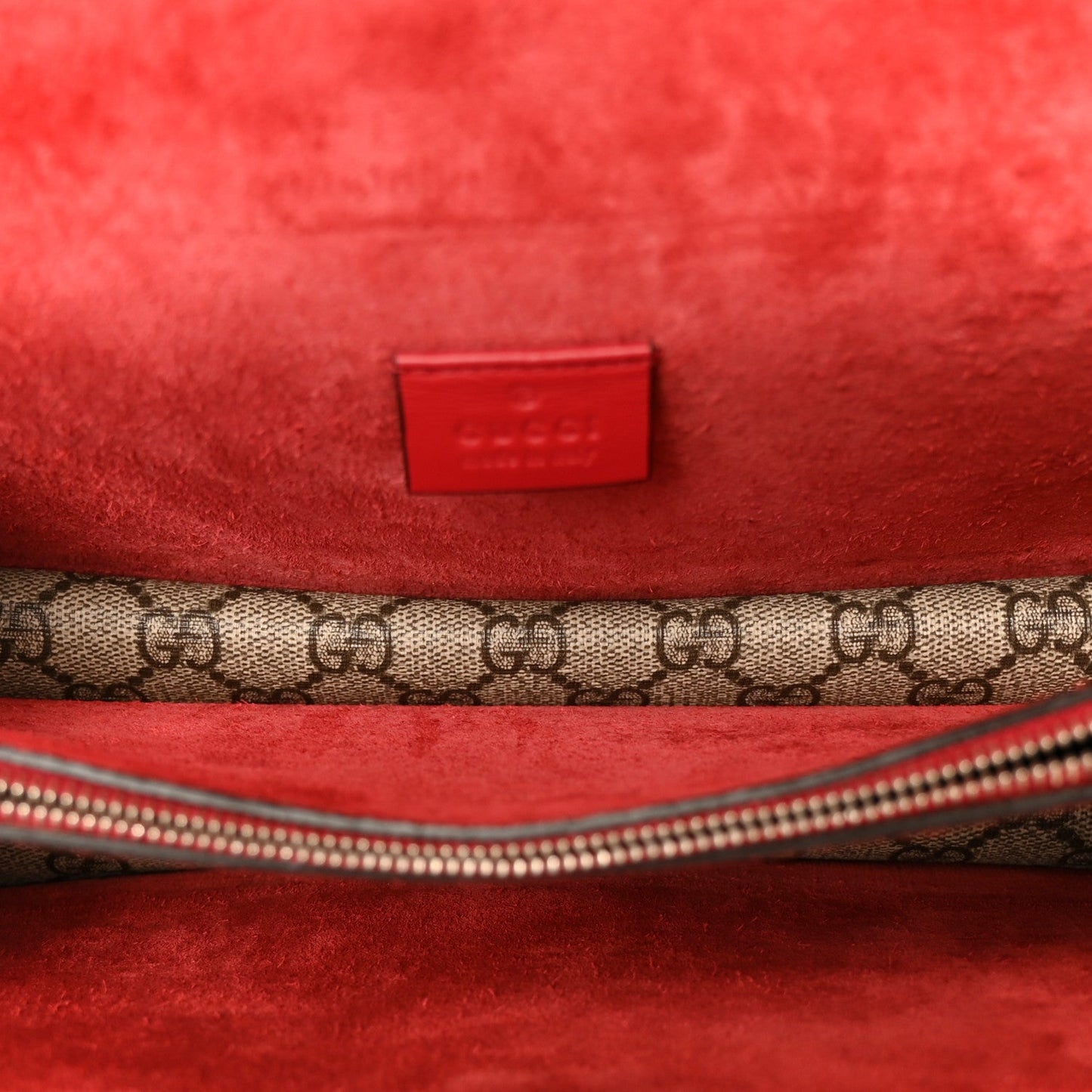 GG Supreme Monogram Small Dionysus Shoulder Bag Red