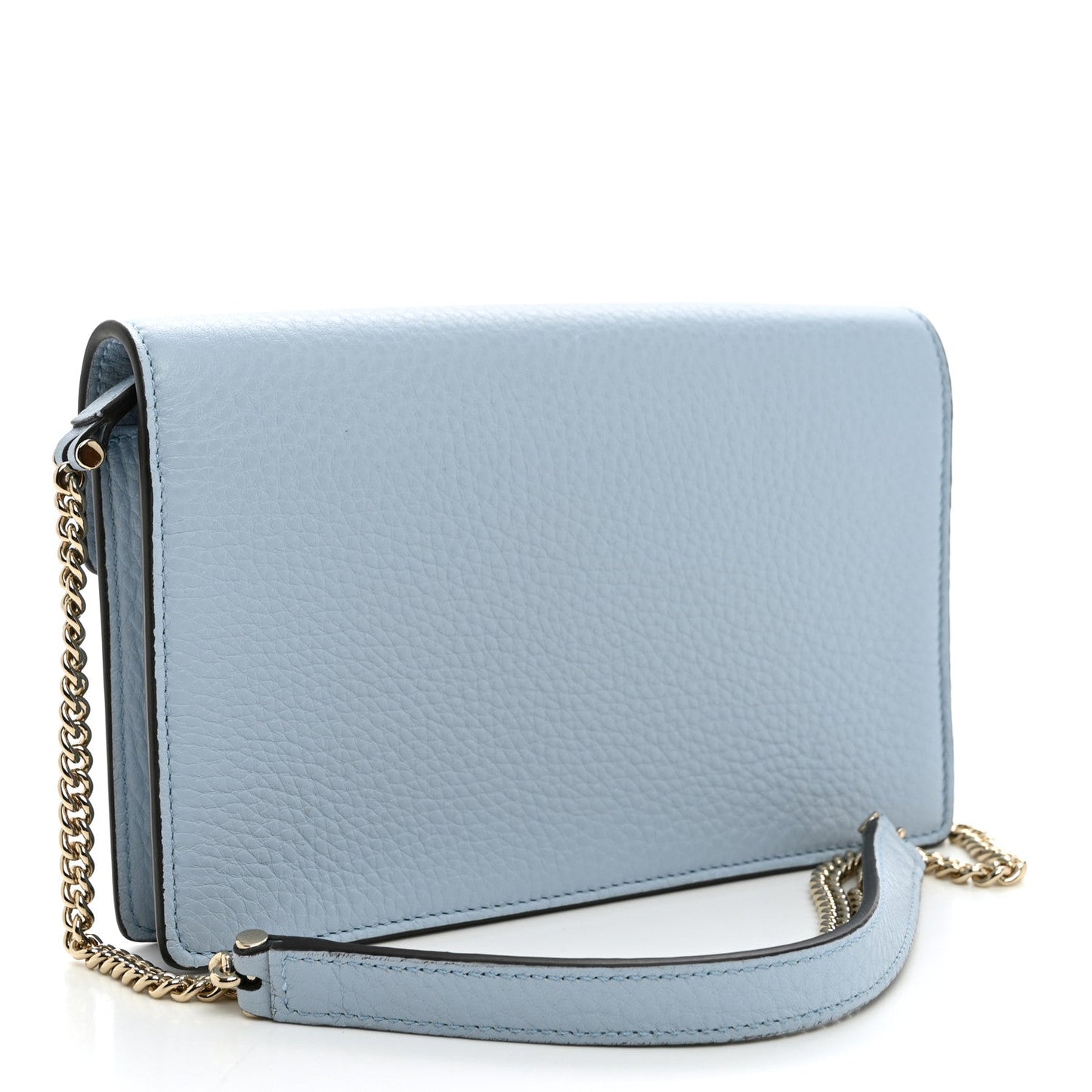 Calfskin Dionysus NM Chain Wallet Porcelain Light Blue